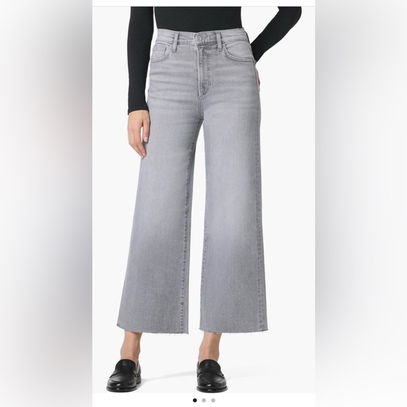 Joe's Jeans Denim - Joes High-Rise Wide Leg Jeans in Light Gray